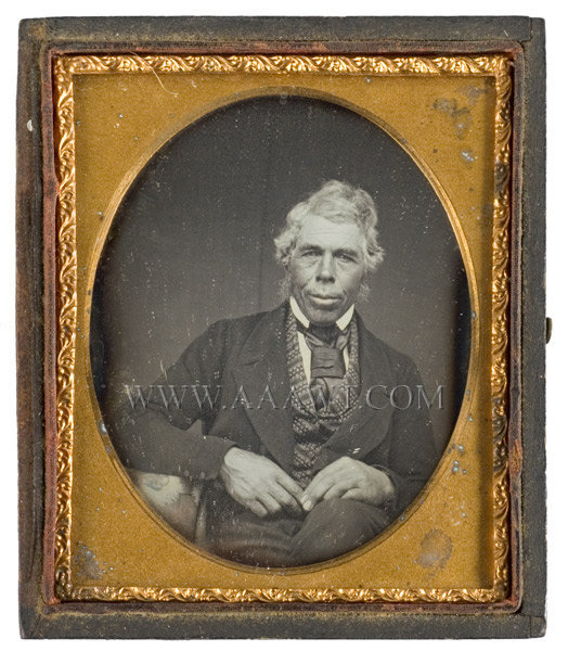 Daguerreotype, Distinguished Black Man Sixth Plate, entire view